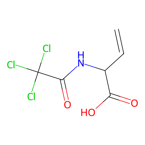3-Butenoic acid, 2-[(trichloroacetyl)amino]- structure