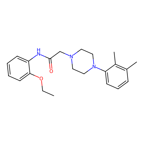 2-[4-(2,3-dimethylphenyl)piperazin-1-yl]-N-(2-ethoxyphenyl)acetamide structure