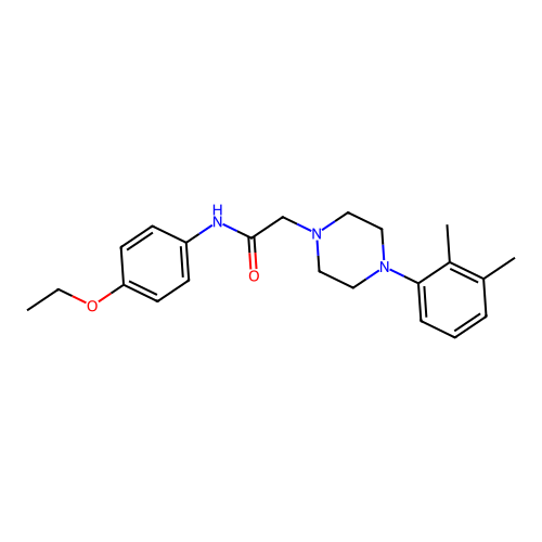 2-[4-(2,3-dimethylphenyl)piperazin-1-yl]-N-(4-ethoxyphenyl)acetamide structure