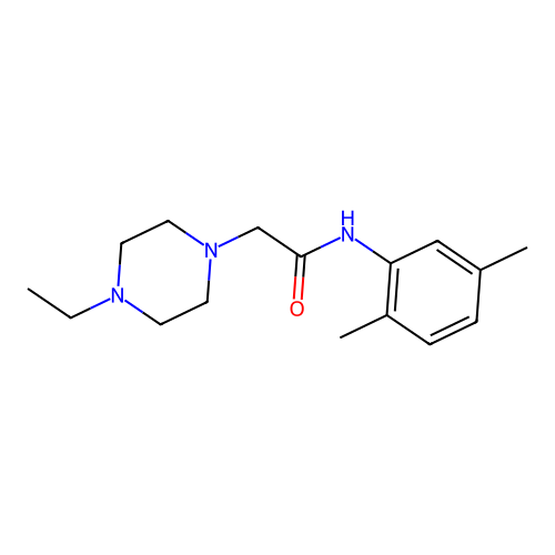 N-(2,5-dimethylphenyl)-2-(4-ethylpiperazin-1-yl)acetamide structure