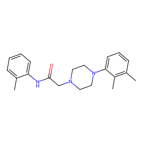 2-[4-(2,3-dimethylphenyl)piperazin-1-yl]-N-(2-methylphenyl)acetamide structure