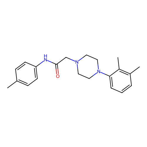 2-[4-(2,3-dimethylphenyl)piperazin-1-yl]-N-(4-methylphenyl)acetamide structure