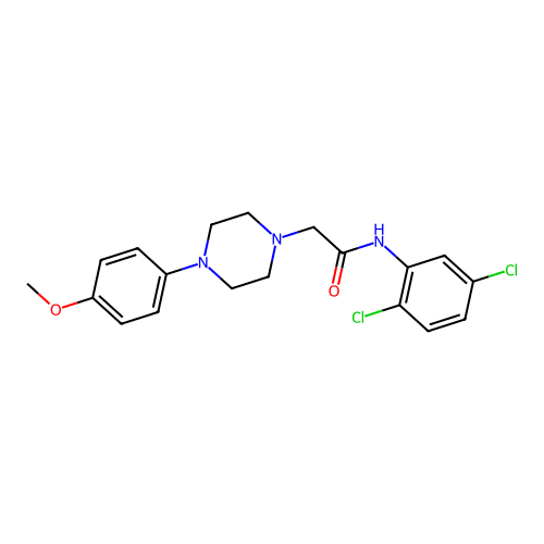 N-(2,5-dichlorophenyl)-2-[4-(4-methoxyphenyl)piperazin-1-yl]acetamide structure
