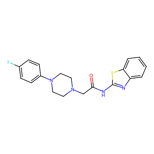 N-(1,3-benzothiazol-2-yl)-2-[4-(4-fluorophenyl)piperazin-1-yl]acetamide structure