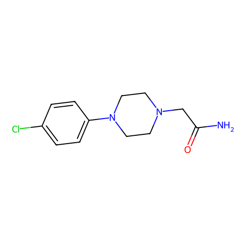 2-[4-(4-Chlorophenyl)piperazin-1-yl]acetamide structure