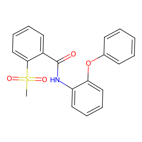 2-methanesulfonyl-N-(2-phenoxyphenyl)benzamide structure