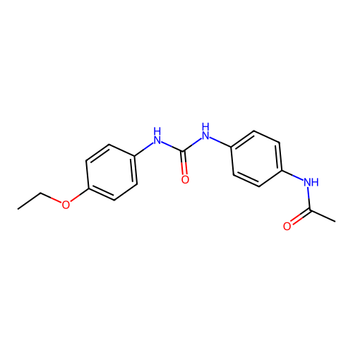 N-[4-[(4-ethoxyphenyl)carbamoylamino]phenyl]acetamide structure