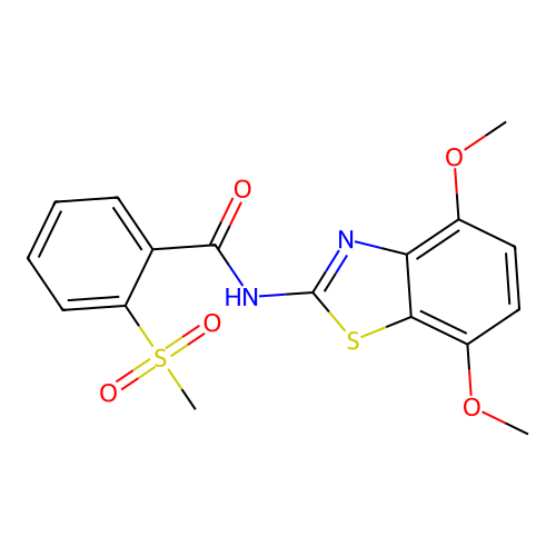 N-(4,7-dimethoxybenzo[d]thiazol-2-yl)-2-(methylsulfonyl)benzamide structure