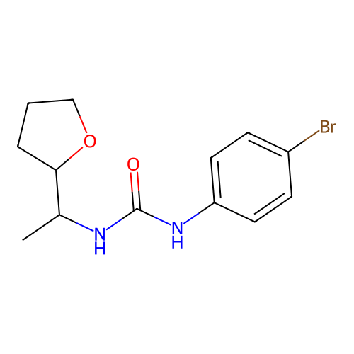 1-(4-Bromophenyl)-3-[1-(oxolan-2-yl)ethyl]urea structure