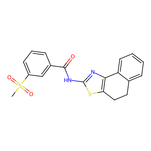 N-(4,5-dihydrobenzo[e][1,3]benzothiazol-2-yl)-3-methylsulfonylbenzamide structure