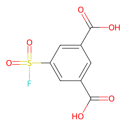 3,5-Dicarboxybenzenesulfonyl fluoride structure