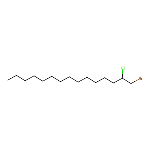 Pentadecane, 1-bromo-2-chloro- structure