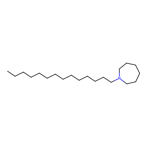 1H-Azepine, hexahydro-1-tetradecyl- structure