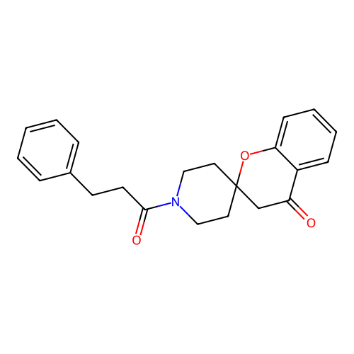 1'-(3-Phenylpropanoyl)spiro[chroman-2,4'-piperidin]-4-one structure