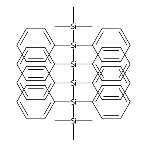 Hexasilane, 1,1,1,6,6,6-hexamethyl-2,2,3,3,4,4,5,5-octaphenyl- structure
