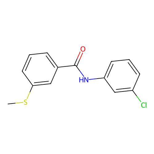 N-(3-chlorophenyl)-3-(methylthio)benzamide structure