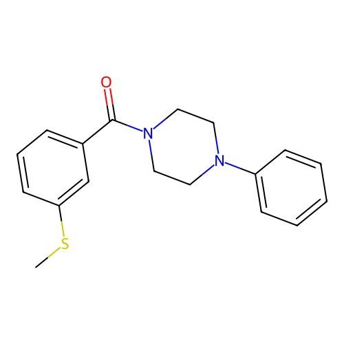 (3-(Methylthio)phenyl)(4-phenylpiperazin-1-yl)methanone structure