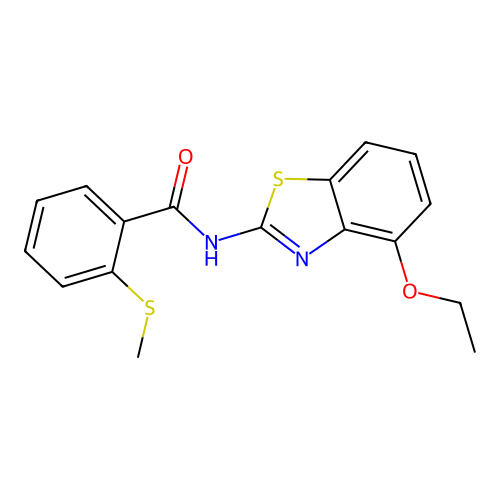 N-(4-ethoxybenzo[d]thiazol-2-yl)-2-(methylthio)benzamide structure