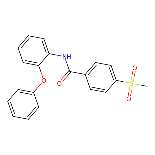 4-methanesulfonyl-N-(2-phenoxyphenyl)benzamide structure
