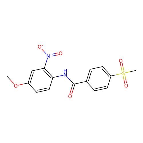 N-(4-methoxy-2-nitrophenyl)-4-(methylsulfonyl)benzamide structure