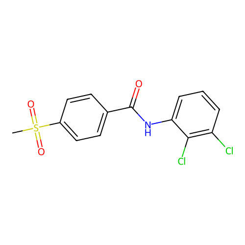 N-(2,3-dichlorophenyl)-4-(methylsulfonyl)benzamide structure
