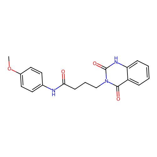 4-(2,4-dioxo-1H-quinazolin-3-yl)-N-(4-methoxyphenyl)butanamide structure