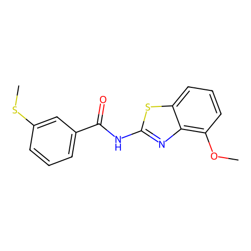 N-(4-methoxybenzo[d]thiazol-2-yl)-3-(methylthio)benzamide structure