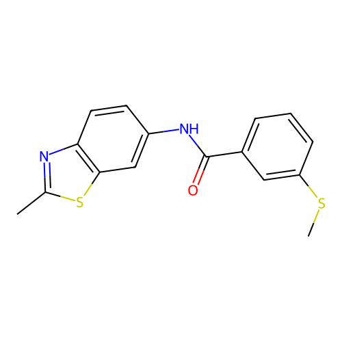 N-(2-methylbenzo[d]thiazol-6-yl)-3-(methylthio)benzamide structure