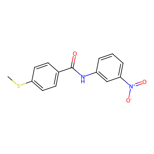 4-(methylthio)-N-(3-nitrophenyl)benzamide structure