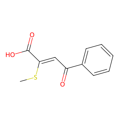 2-Butenoic acid,2-(methylthio)-4-oxo-4-phenyl- structure