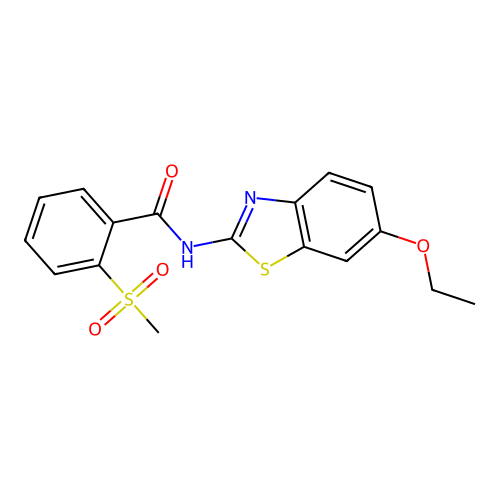 N-(6-ethoxybenzo[d]thiazol-2-yl)-2-(methylsulfonyl)benzamide structure