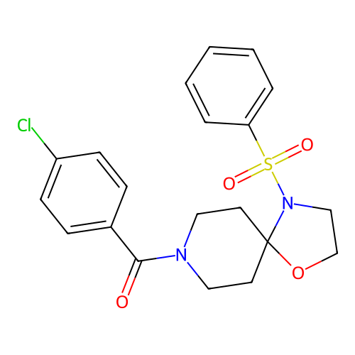 8-(4-Chlorobenzoyl)-4-(phenylsulfonyl)-1-oxa-4,8-diazaspiro[4.5]decane structure