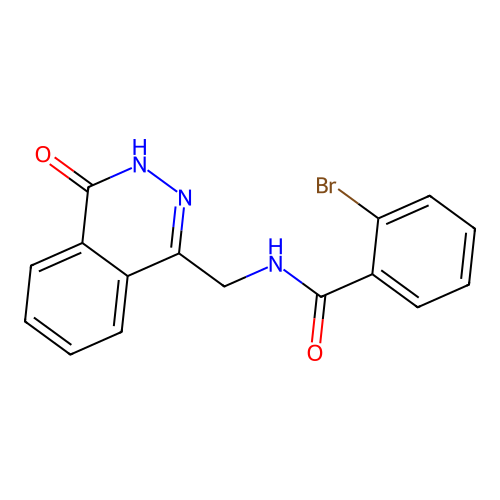 2-bromo-N-((4-oxo-3,4-dihydrophthalazin-1-yl)methyl)benzamide structure