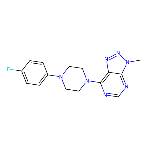 7-[4-(4-Fluorophenyl)piperazin-1-yl]-3-methyltriazolo[4,5-d]pyrimidine structure