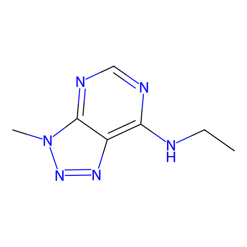 N-ethyl-3-methyl-3H-[1,2,3]triazolo[4,5-d]pyrimidin-7-amine structure