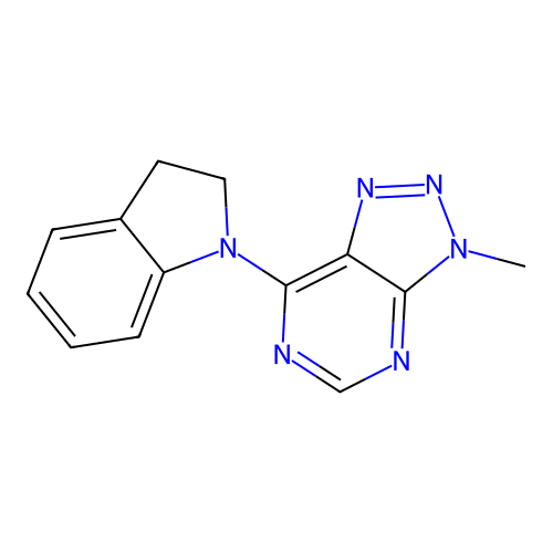 7-(2,3-Dihydroindol-1-yl)-3-methyltriazolo[4,5-d]pyrimidine structure
