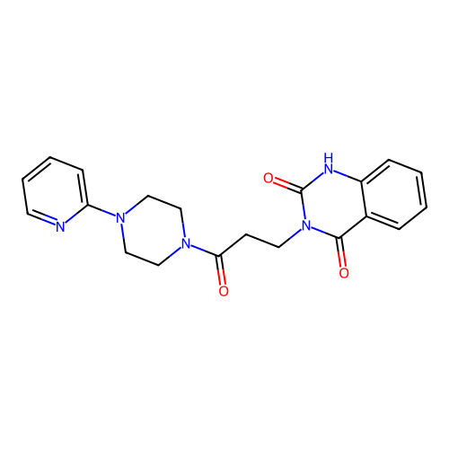 3-[3-oxo-3-(4-pyridin-2-ylpiperazin-1-yl)propyl]-1H-quinazoline-2,4-dione structure
