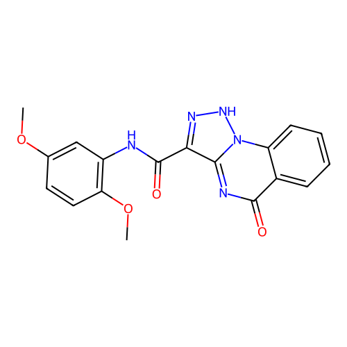 N-(2,5-dimethoxyphenyl)-5-oxo-1H-triazolo[1,5-a]quinazoline-3-carboxamide structure