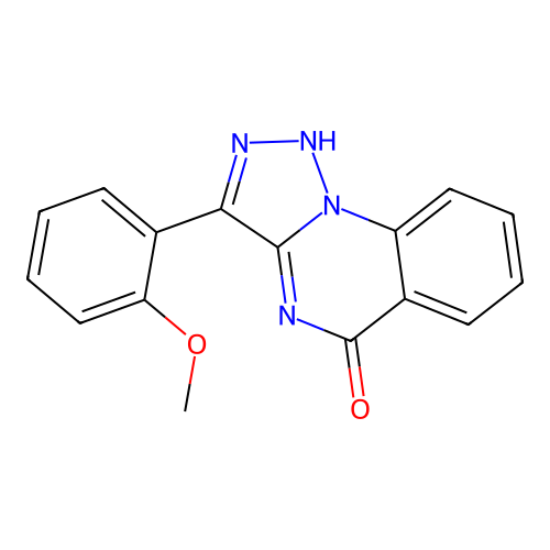 3-(2-methoxyphenyl)[1,2,3]triazolo[1,5-a]quinazolin-5(4H)-one structure