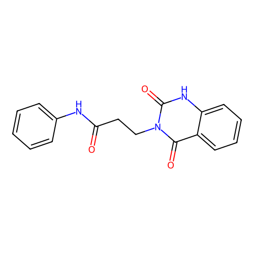 3-(2,4-dioxo-1H-quinazolin-3-yl)-N-phenylpropanamide structure