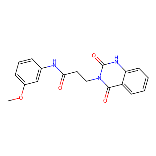 3-(2,4-dioxo-1H-quinazolin-3-yl)-N-(3-methoxyphenyl)propanamide structure