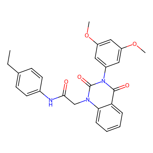 2-[3-(3,5-dimethoxyphenyl)-2,4-dioxoquinazolin-1-yl]-N-(4-ethylphenyl)acetamide structure