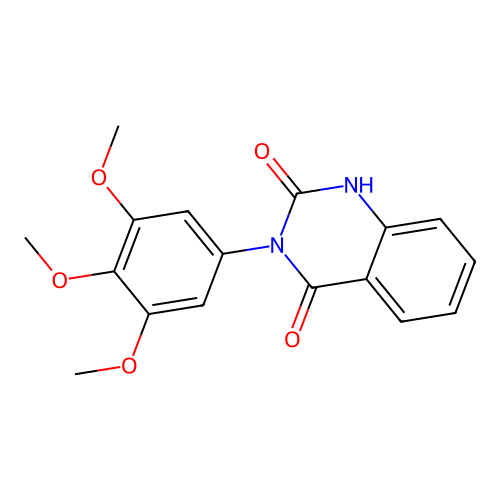3-(3,4,5-trimethoxyphenyl)-1H-quinazoline-2,4-dione structure
