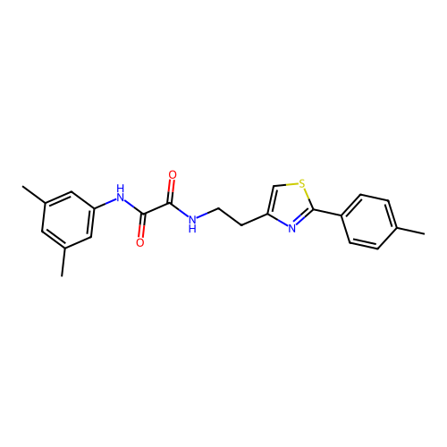 N1-(3,5-dimethylphenyl)-N2-(2-(2-(p-tolyl)thiazol-4-yl)ethyl)oxalamide structure