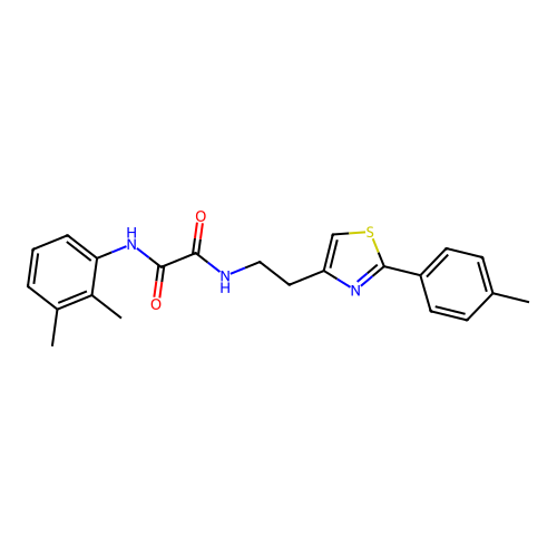 N1-(2,3-dimethylphenyl)-N2-(2-(2-(p-tolyl)thiazol-4-yl)ethyl)oxalamide structure