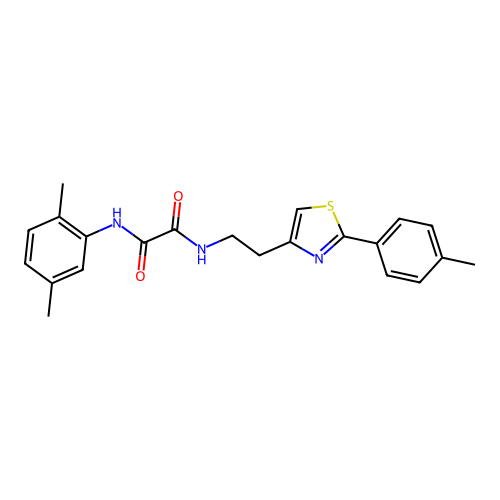 N1-(2,5-dimethylphenyl)-N2-(2-(2-(p-tolyl)thiazol-4-yl)ethyl)oxalamide structure