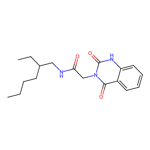2-(2,4-dioxo-1H-quinazolin-3-yl)-N-(2-ethylhexyl)acetamide structure