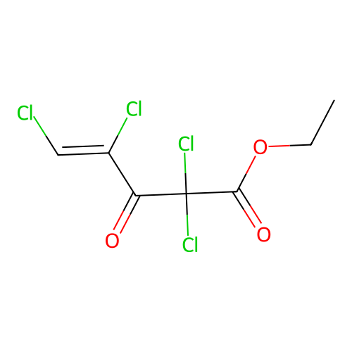 ethyl (4E)-2,2,4,5-tetrachloro-3-oxo-4-pentenoate structure