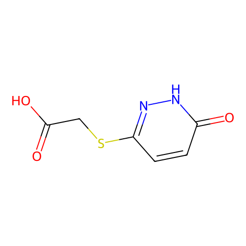 2-[(6-oxo-1H-pyridazin-3-yl)sulfanyl]acetic acid structure