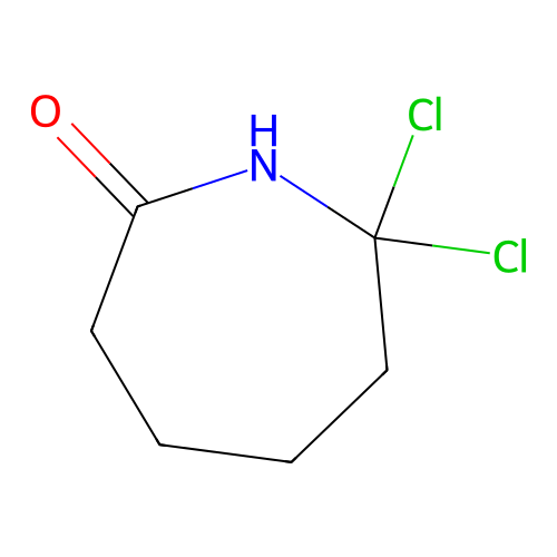 7,7-Dichloro-2-azepanone structure